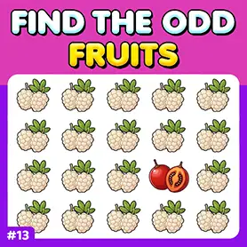 Play Test Your Observation Accuracy: Fruits 13
