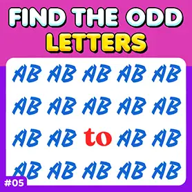 Play Ultimate Odd One Out: Letters 5